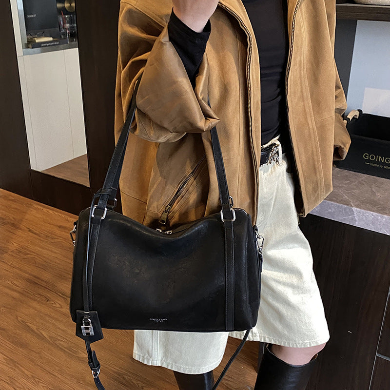 Harper - Matte Retro One-shoulder Bowling Bag