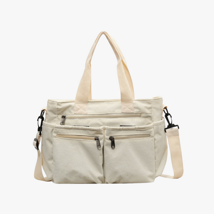 Corduroy Book Tote Bag