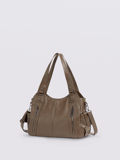 Classic Multi-Pocket Shoulder Bag – Stylish & Versatile for Everyday Use