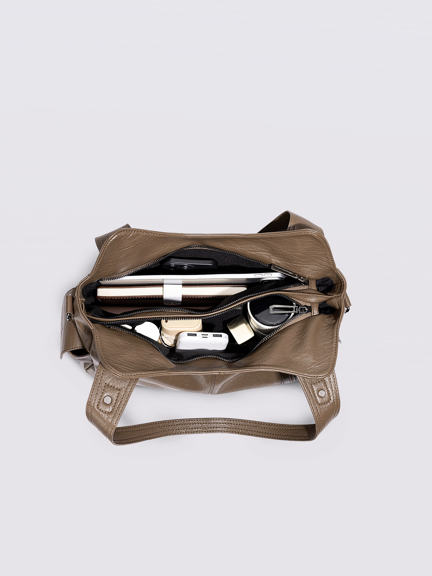 Classic Multi-Pocket Shoulder Bag – Stylish & Versatile for Everyday Use